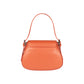 RB1030AM | Borsa Donna a Spalla EMMA con pattina in Vera Pelle Made in Italy. Accessori in metallo Argento Lucido - Colore Paprika - Dimensioni: cm 24 x 18 x 9 + 14,5 (Luce manico)-2