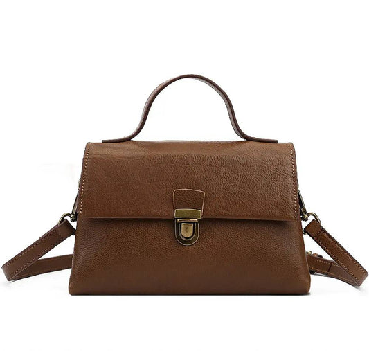 Women Satchel Shoulder Bag Vintage Top Handle Bag-0